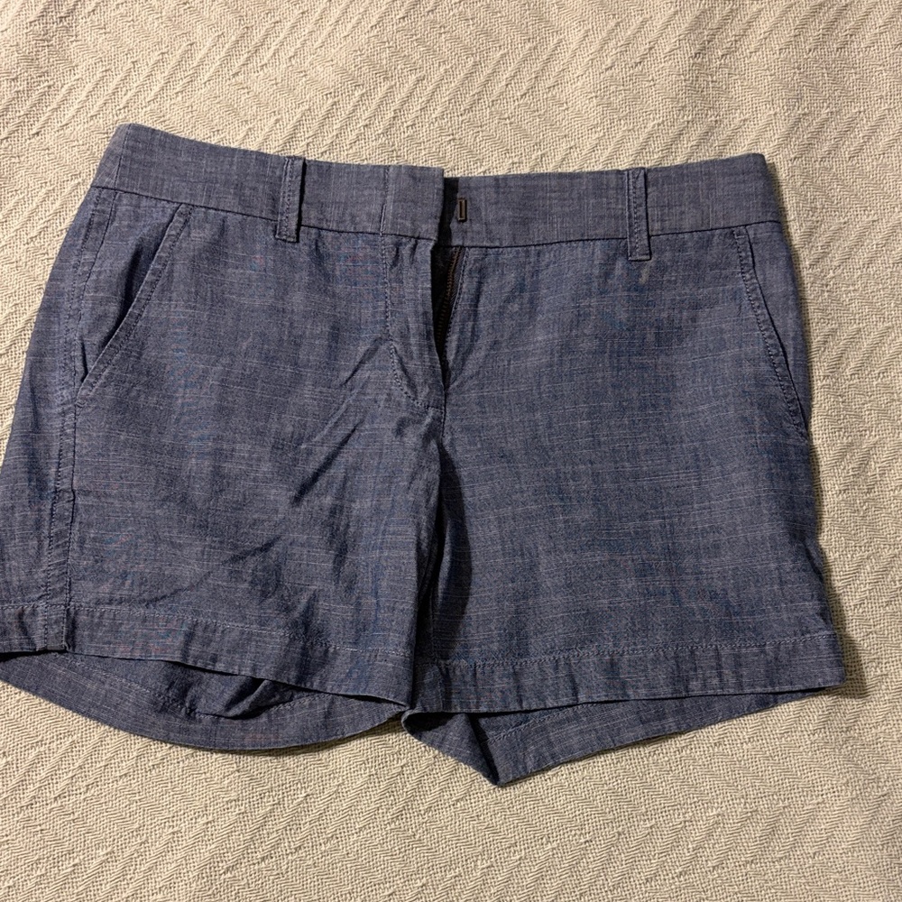 J. Crew Factory Chambray Blue Women's Shorts